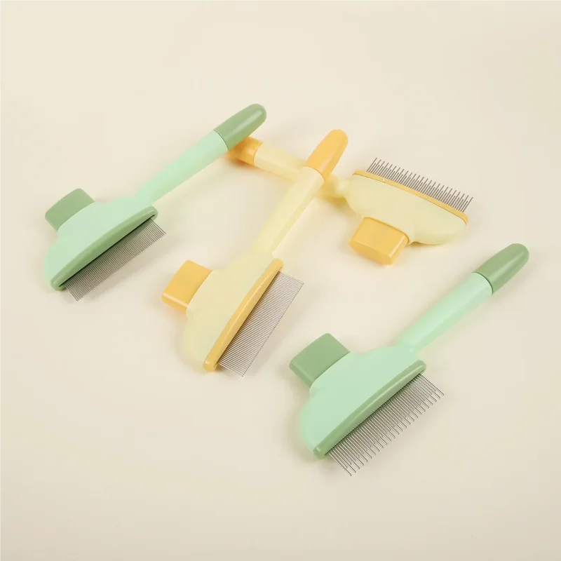 Furavie Self-Cleaning Pet Grooming Comb — One-Button Fur Release for Effortless Brushing