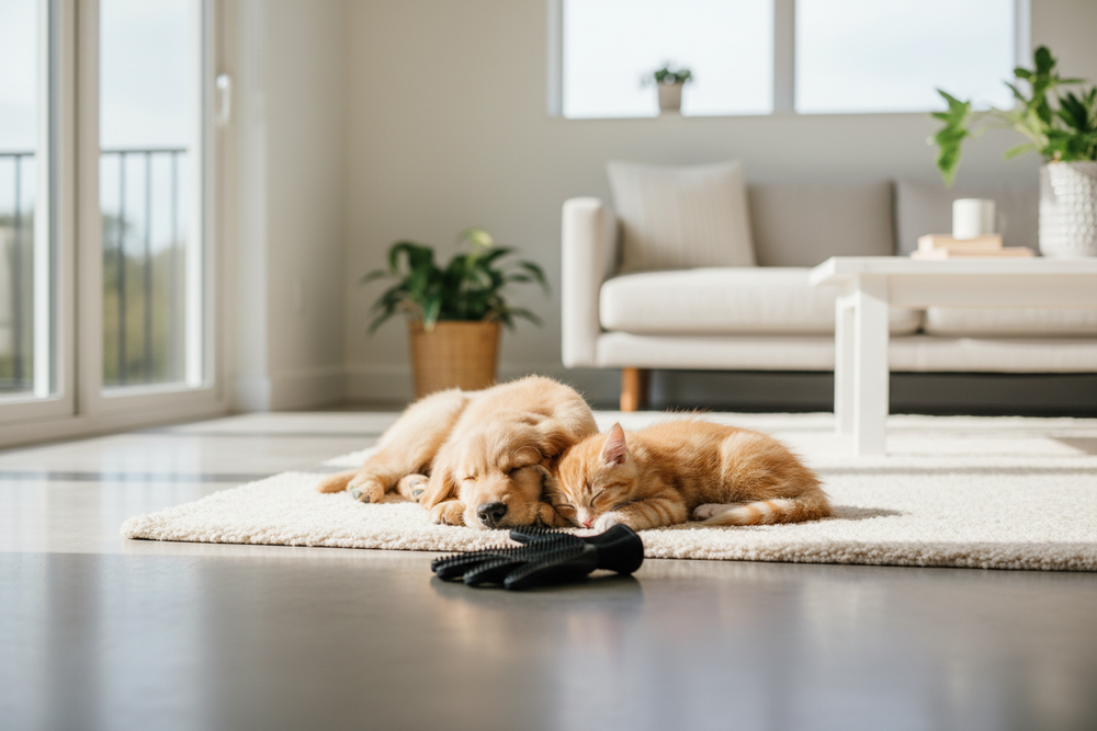 Are Grooming Gloves Safe for Puppies and Kittens?